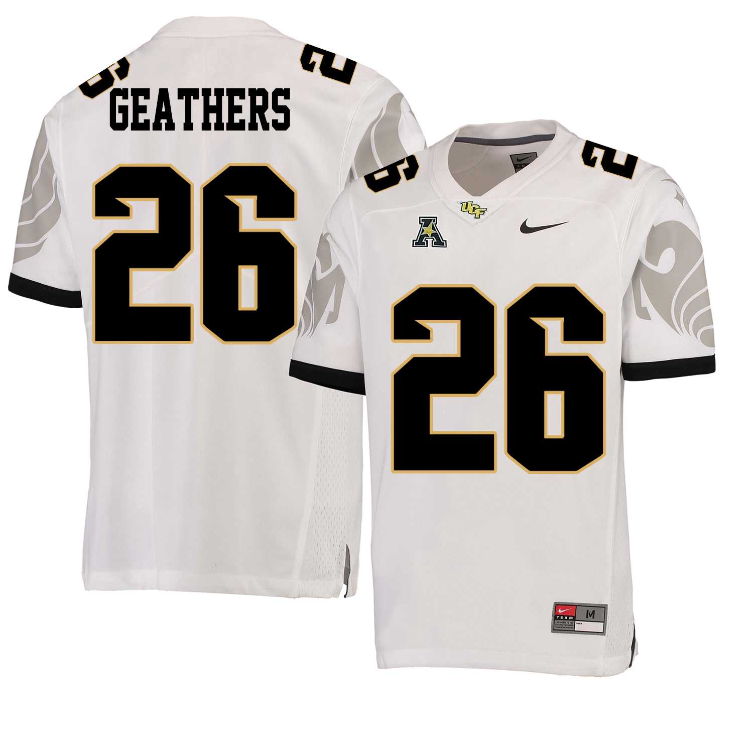 UCF Knights 26 Clayton Geathers White College Football Jersey DingZhi